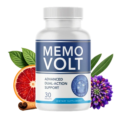 Memo Volt brain support supplement bottle and packaging